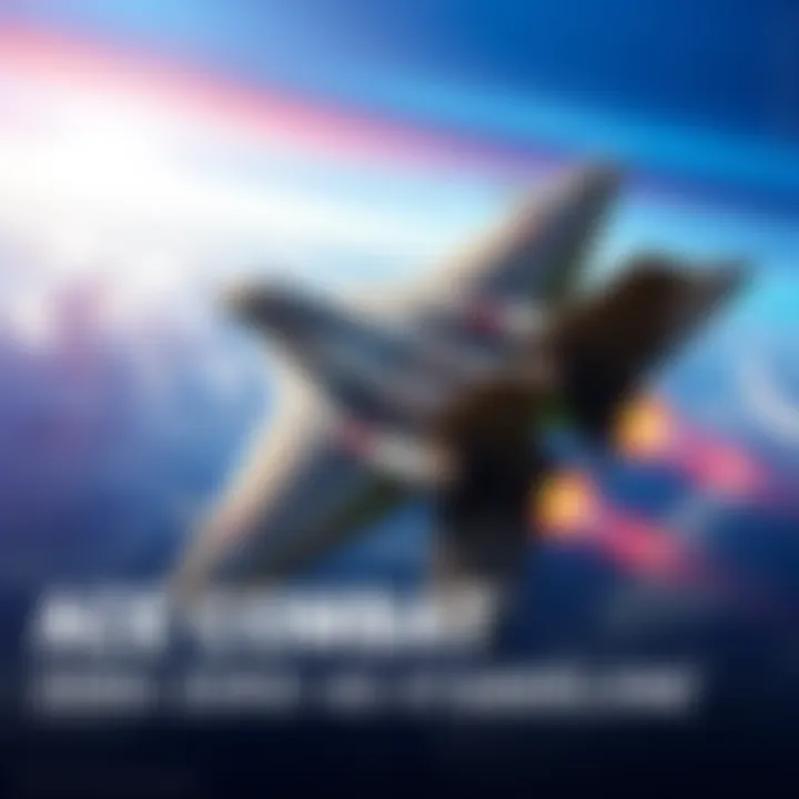 A fighter jet soaring through a vibrant sky representing the launch of Ace Combat Zero: The Belkan War on Steam
