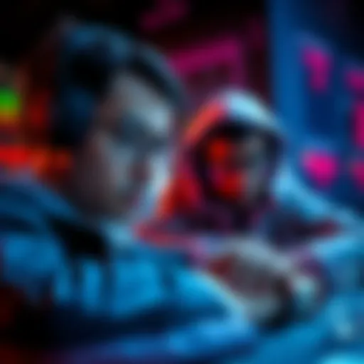 A player analyzing their opponent in Ace Dominator, focusing on strategy and tactics to win
