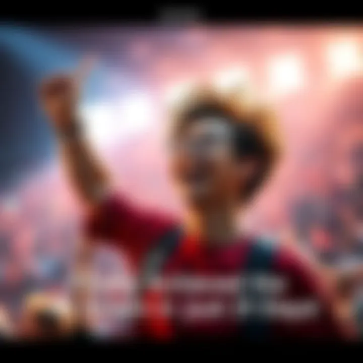 A person celebrating success after reaching the 4K emblem, showcasing joy and determination.