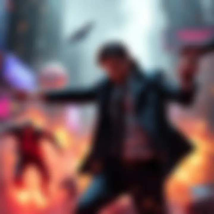 A gaming scene featuring powerful characters and thrilling action reminiscent of John Wick and Hitman on PS5