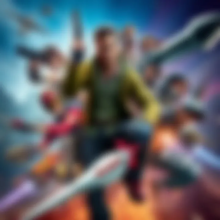 Action-Adventure Game Characters A collage of popular action-adventure game characters in dynamic poses against various backgrounds.