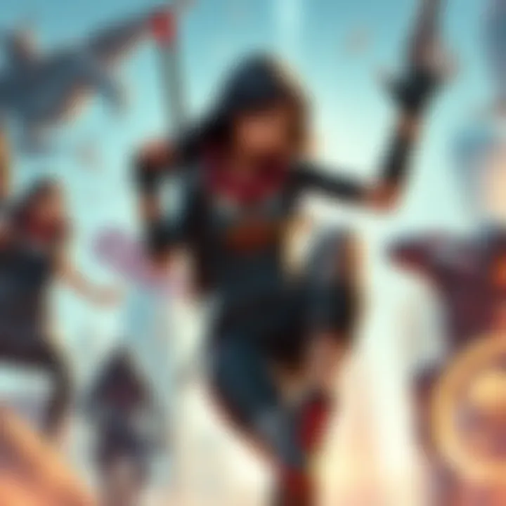Diverse characters in action poses from various games similar to Mirror's Edge Catalyst