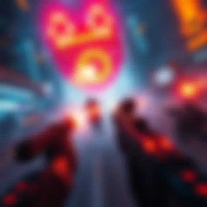 A dynamic scene from a movement shooter game featuring fast-paced gameplay and vibrant graphics, inspired by Ultrakill and Doom, all under 20GB.