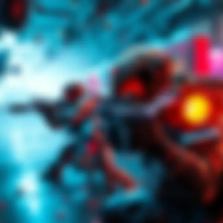 Action scene from Marathon A player engaged in intense gunplay with vibrant art style in Marathon, showcasing loot and weapons in a thrilling extraction environment.