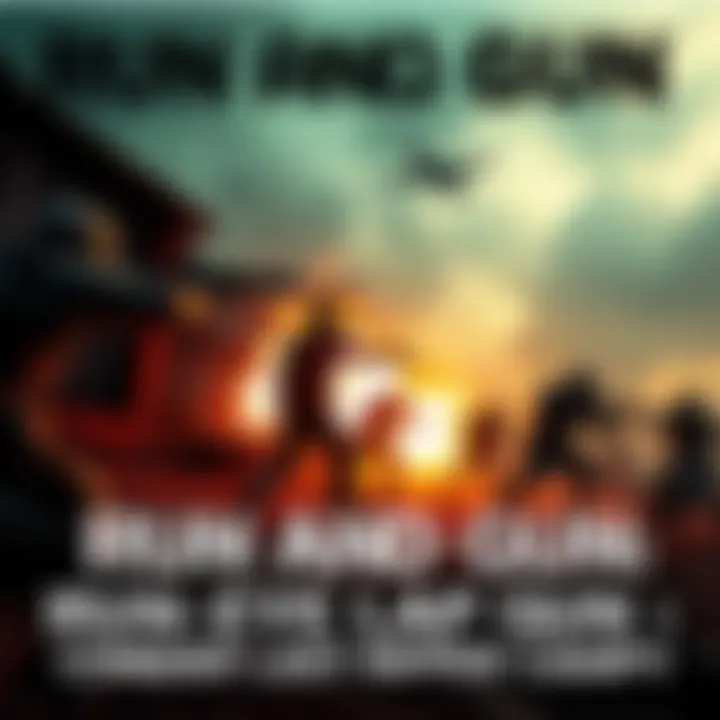 A player character engaged in combat against Rippers in a post-apocalyptic environment, weapons drawn and ready, showcasing tactical movement.