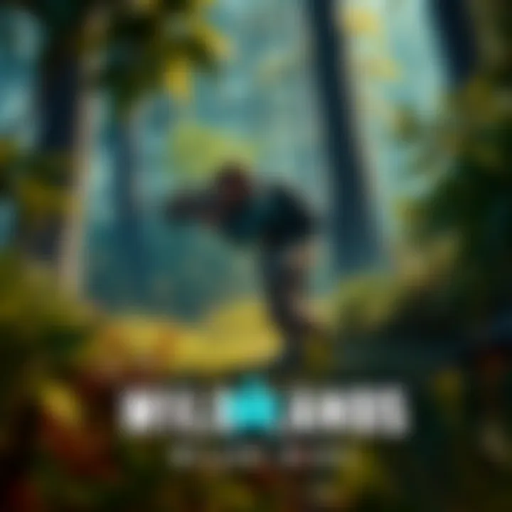Player character engaging in action in a lush, green forest environment in Wildlands