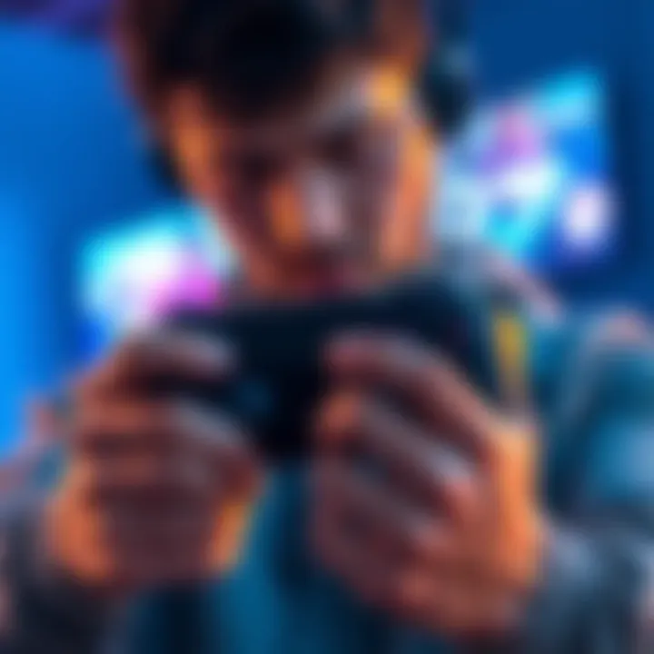 A gamer adjusting PS5 controller settings with a focus on gyroscope feature