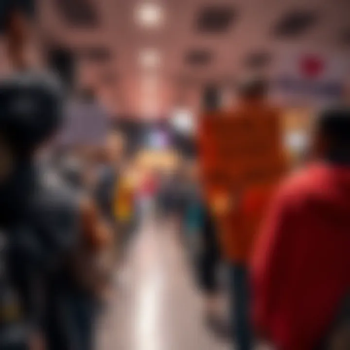 People celebrating Black History Month with signs advocating for social change and community involvement