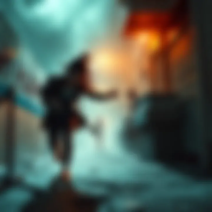 In a tense moment, Ada runs away while her teammate Lisa is left behind, showcasing a tough choice in gameplay.