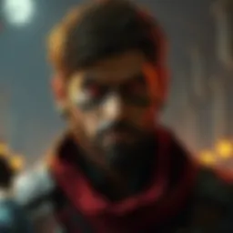 Adam Jensen in Baldur's Gate 3 A modified character resembling Adam Jensen from Deus Ex in the fantasy game Baldur's Gate 3, showcasing his distinctive cybernetic features in a game environment