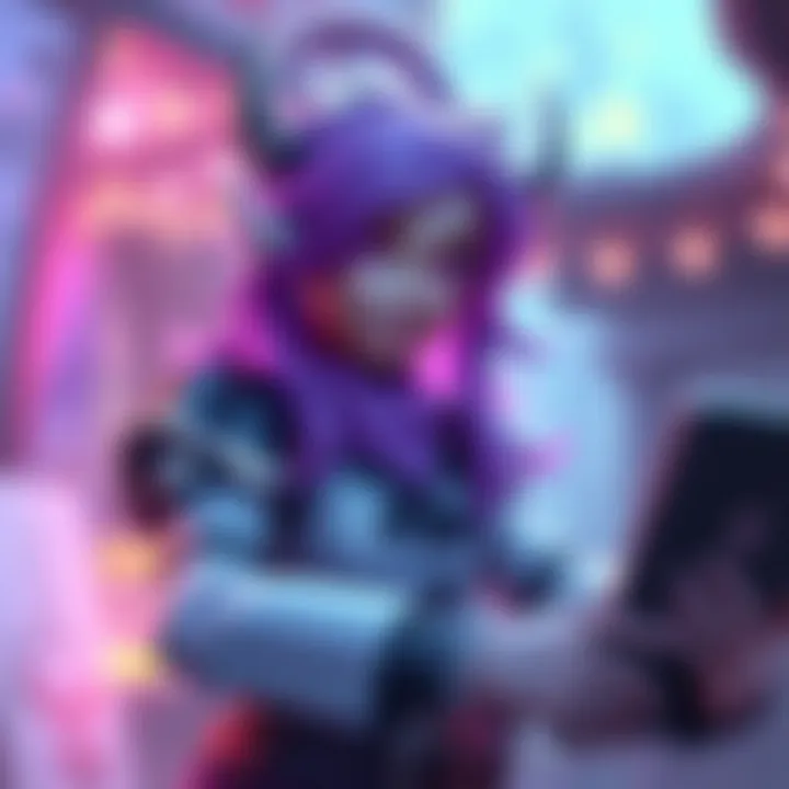 A character showcasing Adamantine's Lilac Set with a playful slow animation, bringing a fun twist to the gaming scene.