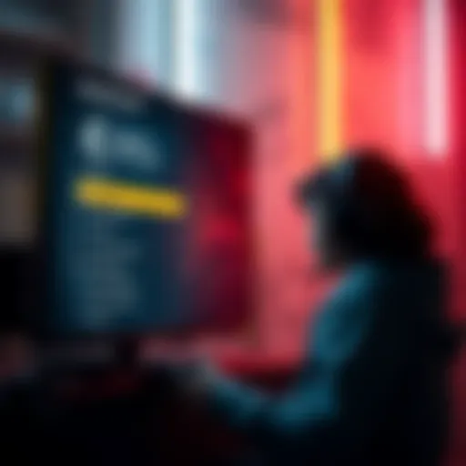 A gamer looking at a video game settings menu trying to change difficulty from normal to hard mode.