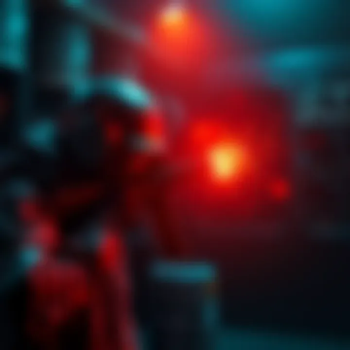 A tutorial scene showing a beginner adjusting weapon damage settings in UEFN using simple tools and methods.