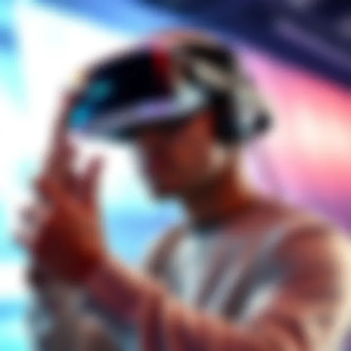 A person adjusting the straps and fit of a PSVR 1 headset for better comfort while gaming.