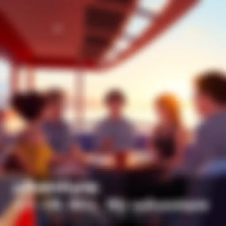 Adventure around the bay in Mio Hosts sharing stories from their excursion in Mio: Memories in Orbit, with a scenic bay view in the background
