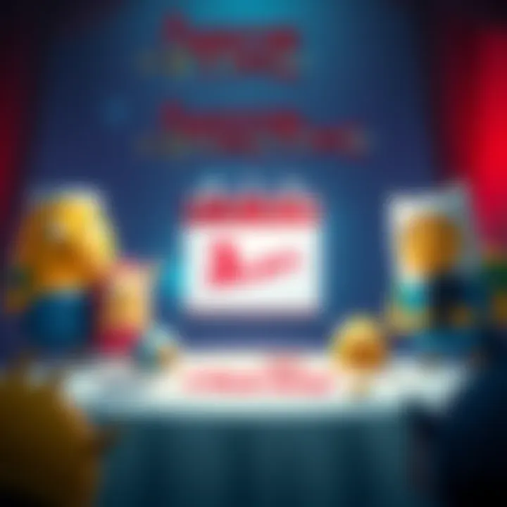 A visual of Adventure Time characters with a calendar showing a two-week delay for the Switch 2 release.