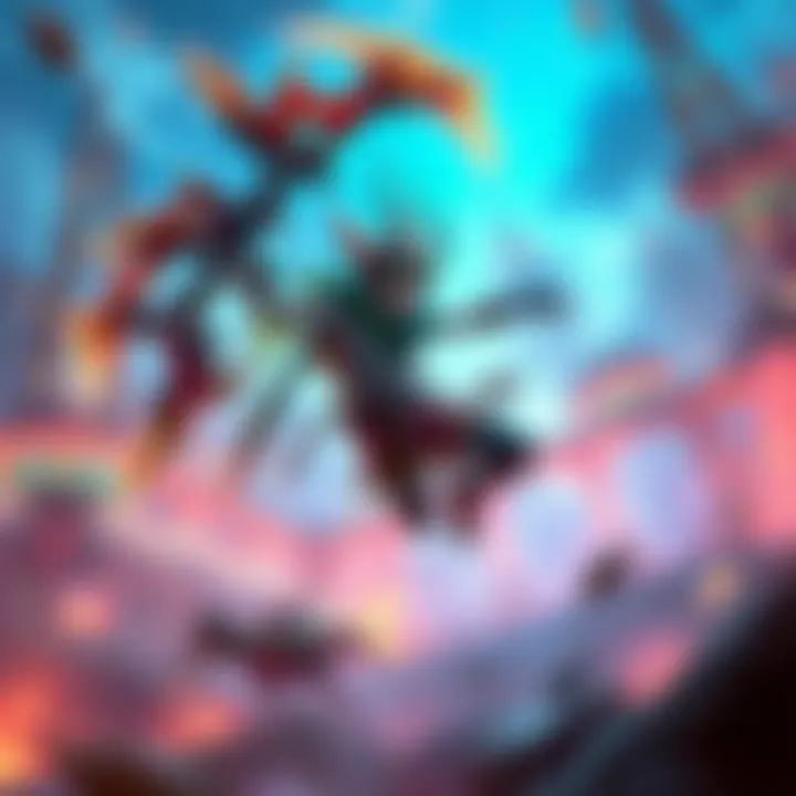 Character using the Aerial Insect Glaive in a vibrant game environment, showcasing dynamic moves and skills.