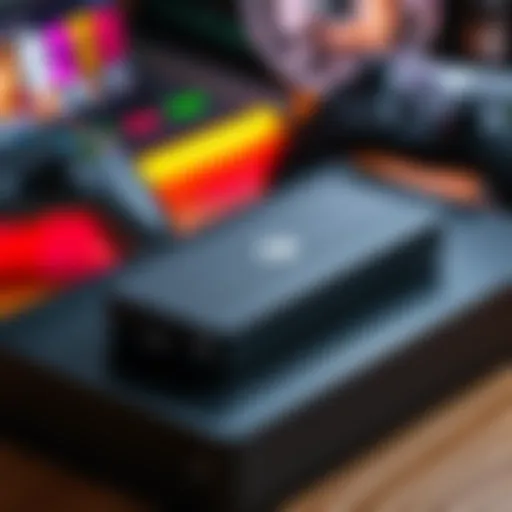 A budget-friendly 2TB SSD designed for Xbox storage enhancements, sitting on a gaming console with controllers and a game disc in the background.