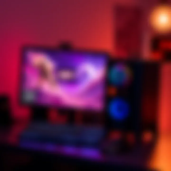 A budget-friendly PC setup featuring a monitor, keyboard, and mouse, showcasing its use for casual gaming and university tasks.