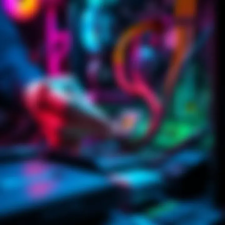 A close-up of a person installing a new CPU in a computer, with tools and components on a table