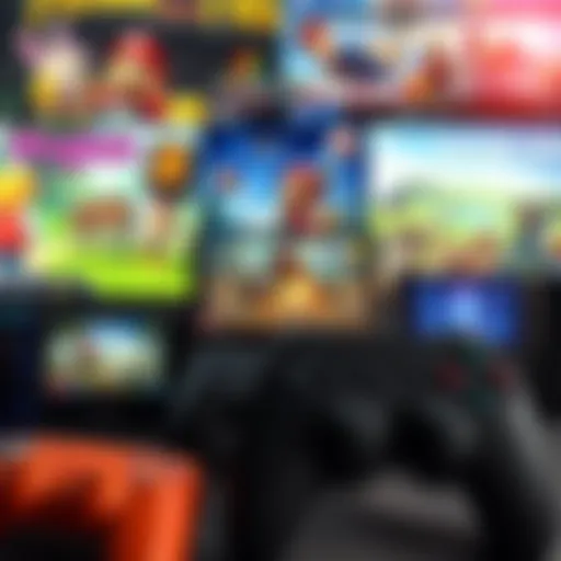 Affordable games on a budget A collage of popular affordable video games displayed on gaming consoles and PCs