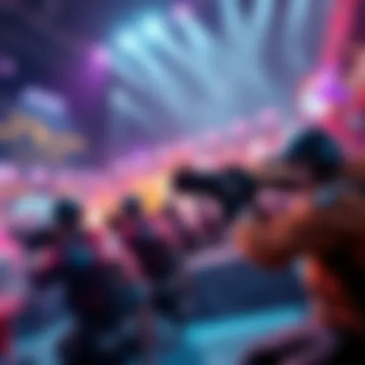 A scene showcasing an exciting shooter game with vibrant graphics and players engaged in action, emphasizing affordable gaming quality.