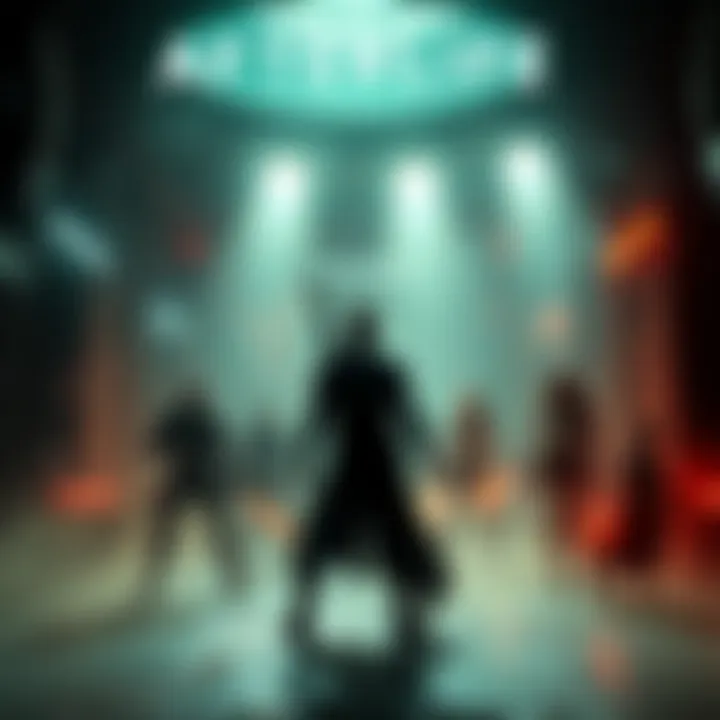 Scene from Afterlife showing vibrant 4K visuals with characters in a striking setting