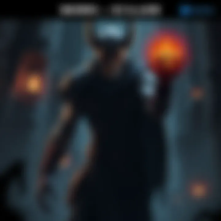 Afton standing menacingly with a death coin in his hand, ready to strike in a dark and eerie environment