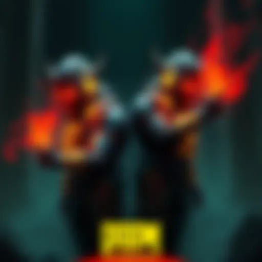 Two Agaddon Hunters showcasing their cybernetic enhancements against a dark, eerie background.