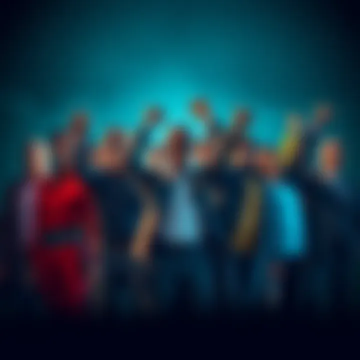 A diverse group of agents stands together, fists raised in solidarity, symbolizing unity and a call to action for 2025.