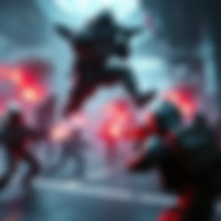 Aggressive gameplay in Marathon An intense gaming scene showing players engaging in fast-paced combat with fixed spawns in Marathon, highlighting the aggressive lobby wipe meta.