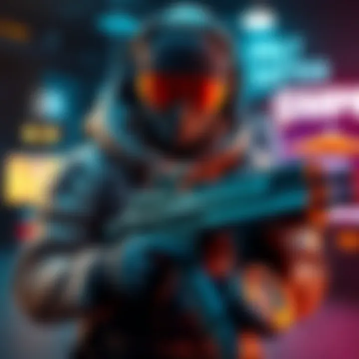 A gamer customizing their character build for aggressive mid to short-range combat, focused on speed and tactics, with gaming gear displayed.