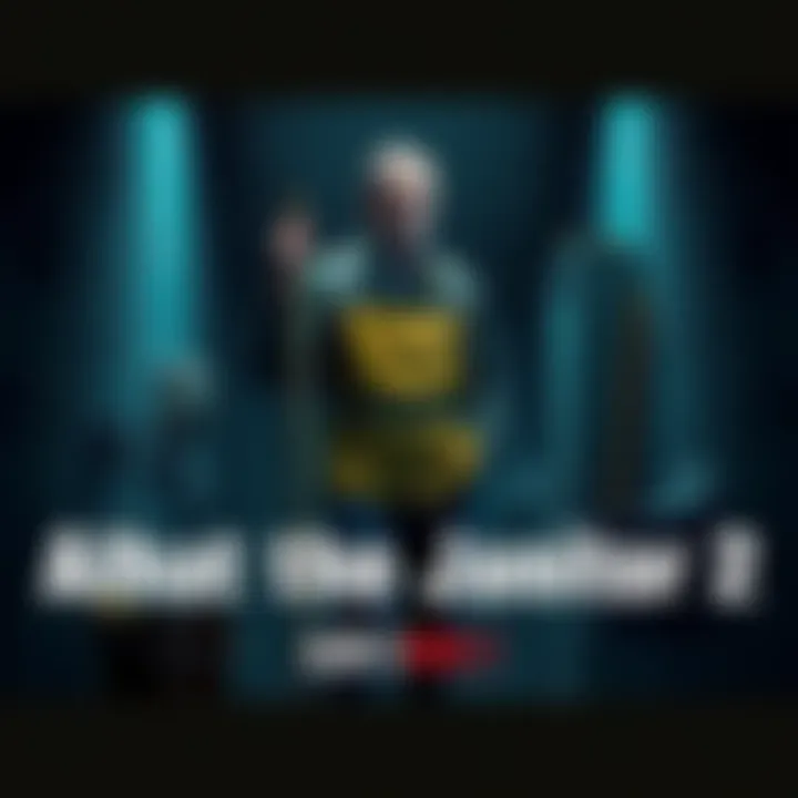 Ahti, the janitor from Alan Wake 2, holding a mop in a dimly lit environment, surrounded by water-themed elements, hinting at his supernatural abilities.