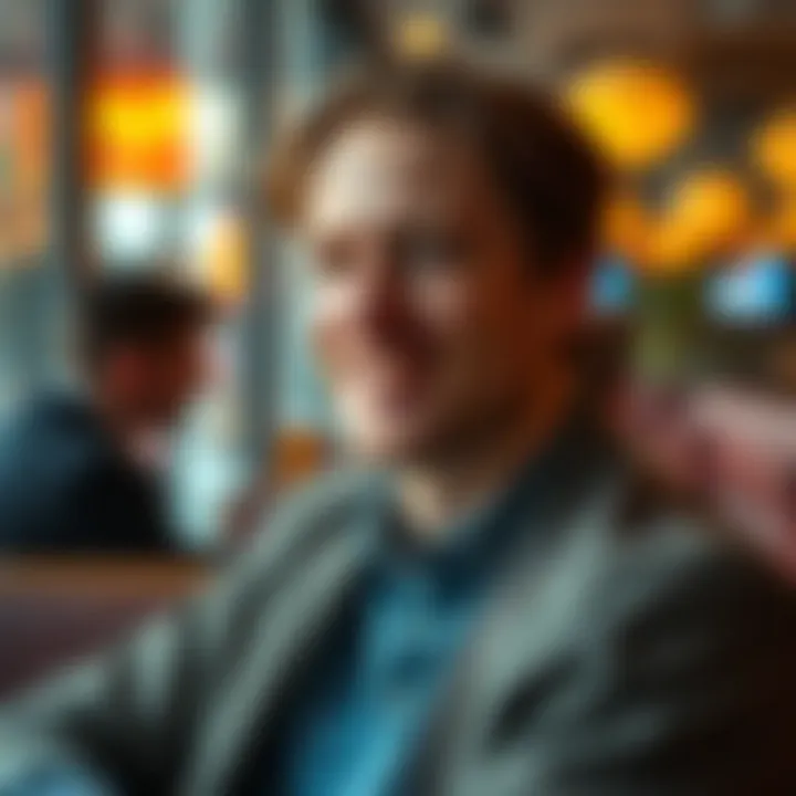 Charming man with relaxed vibe Ahti smiling casually, showcasing his appealing accent and laid-back personality
