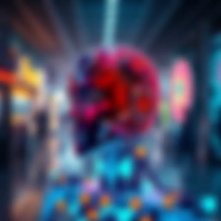 A captivating display of AI-generated art, highlighting the contrast between traditional and digital creativity.