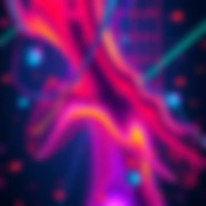 AI Image Announcement A digital graphic hinting at a new AI image to be revealed soon, featuring abstract shapes and vibrant colors.
