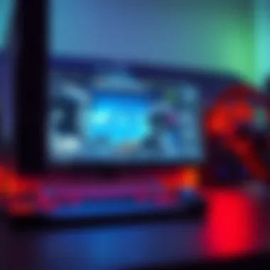 AI in PC Gaming A screenshot of a PC gaming setup showing a game with enhanced graphics and frame generation features, highlighting the technology in use.