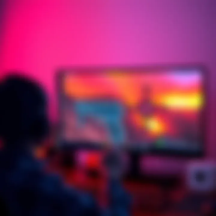 A gamer comparing features of Aim Labs and Kovaak's on a computer screen