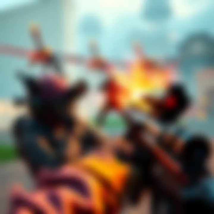 A player aiming carefully in a PvE shooting game with vivid graphics and challenging enemies