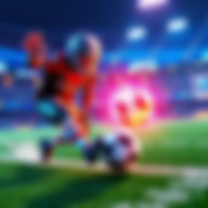 A player demonstrating directional air roll technique in Rocket League during an air dribbling session