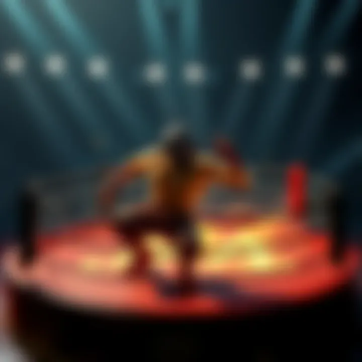 A player executing air roll techniques in a ring, showcasing both clockwise and counter-clockwise movements for better control