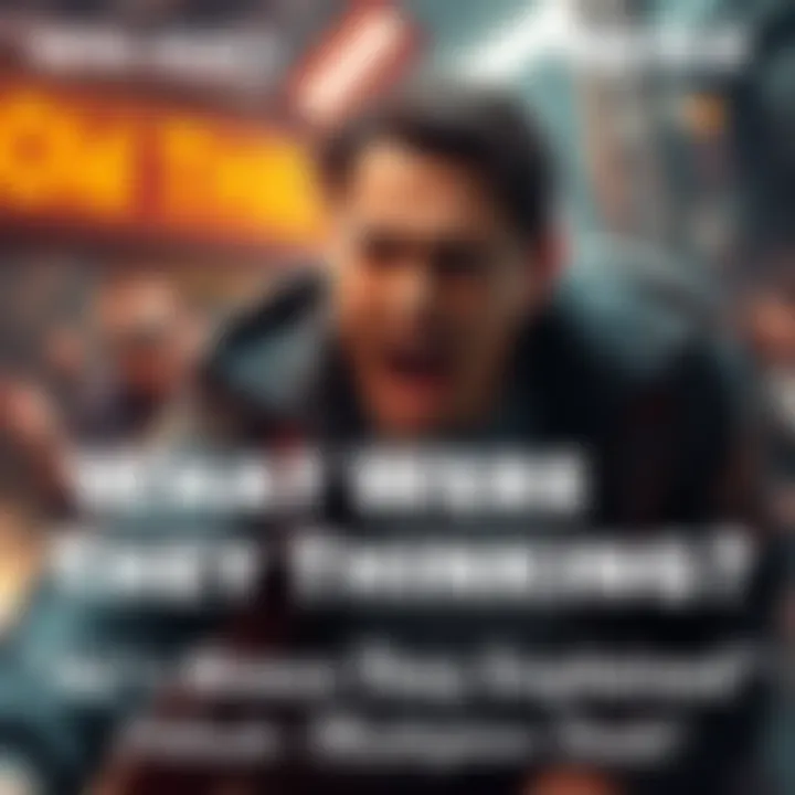 AJ reacts with shock after being surprised, showcasing his anxiety in a chaotic environment.