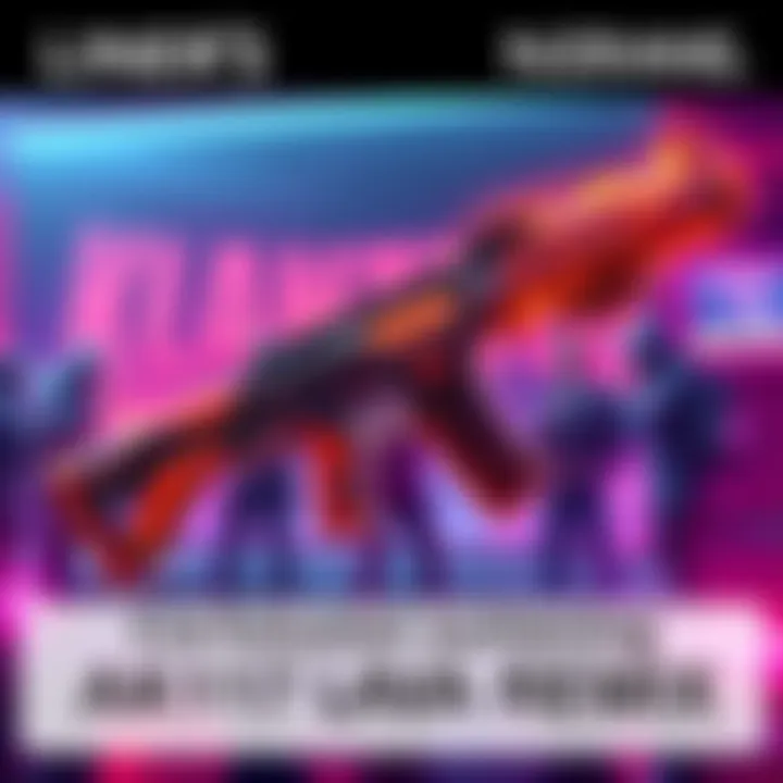 A digital illustration of the Ak117 Lava Remix, featuring vibrant lava patterns and a sleek design, with players discussing its possible removal in the background.