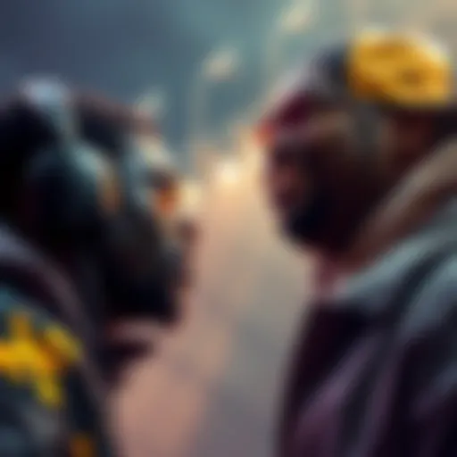 Akademiks confronting Sneako about his religious comments in a heated debate