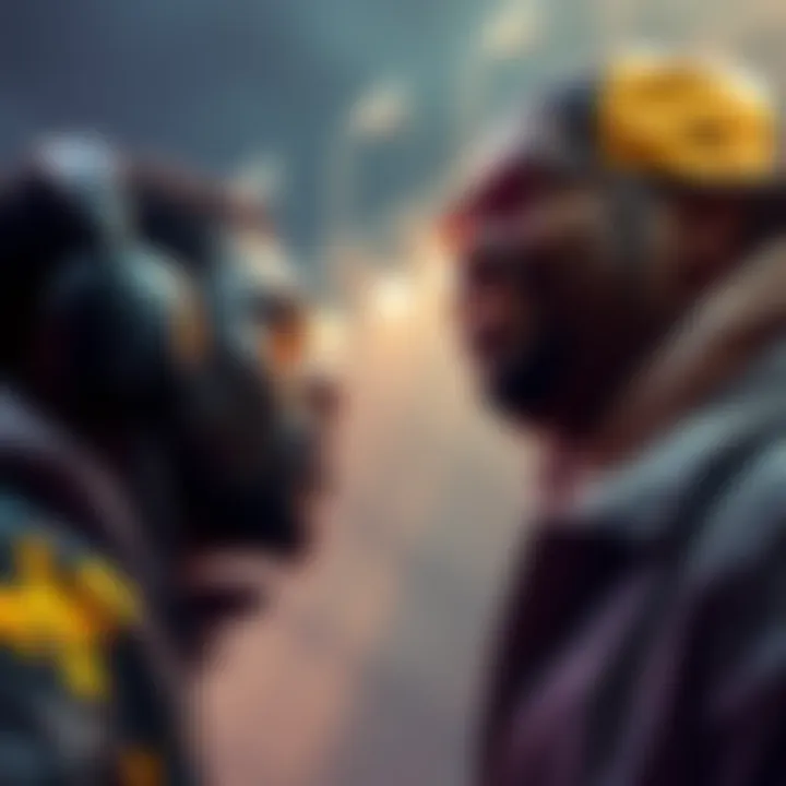 Akademiks confronting Sneako about his religious comments in a heated debate