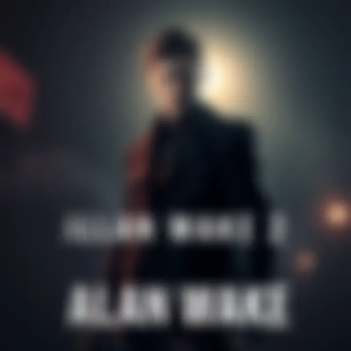 A character from Alan Wake 2, Casey, stands in a dramatic scene with dark, moody lighting, showcasing intense emotions.