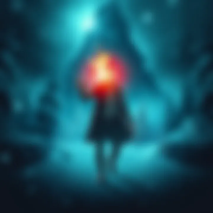 Alan Wake 2 Game Cover Cover art showcasing Alan Wake facing dark forces in a snowy landscape with a glowing light in hand.