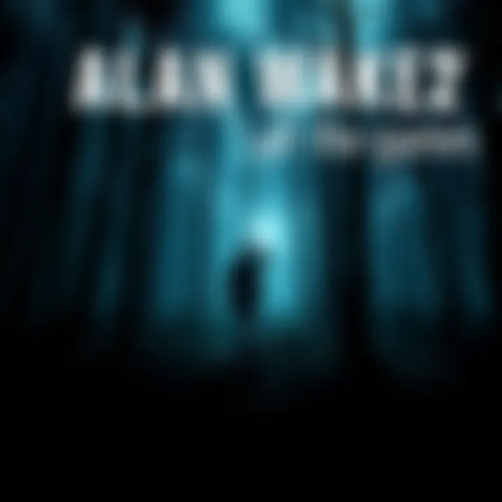 Cover art of Alan Wake 2 featuring dark woods and a mysterious figure holding a flashlight