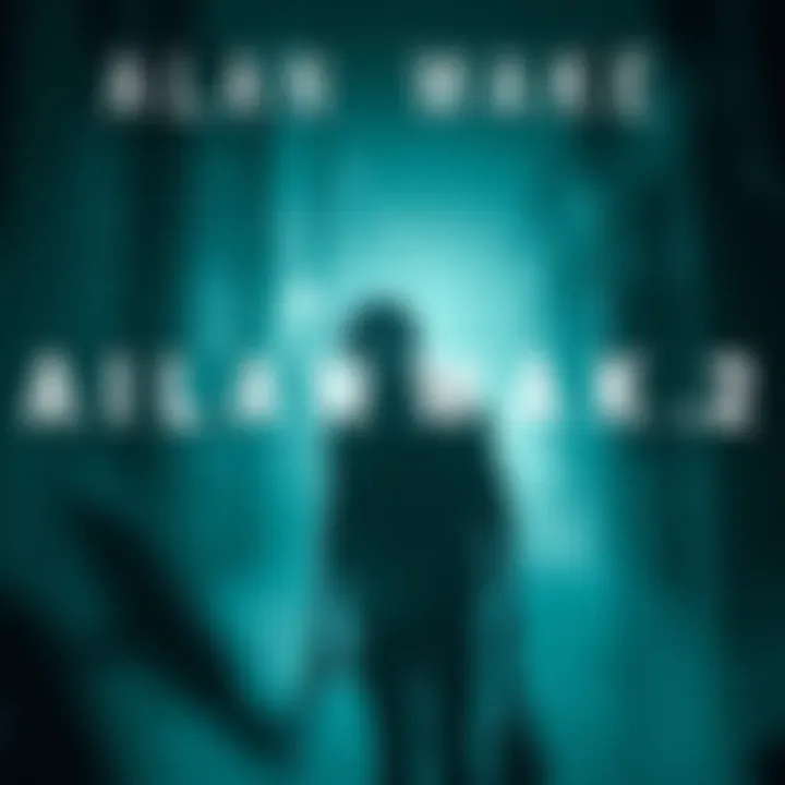 The cover art of Alan Wake 2 featuring the main character in a dark, atmospheric setting with elements hinting at horror and adventure.