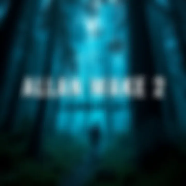 Alan Wake 2 Gameplay A character explores a dark forest in Alan Wake 2, showcasing the game's eerie atmosphere and thrilling elements.